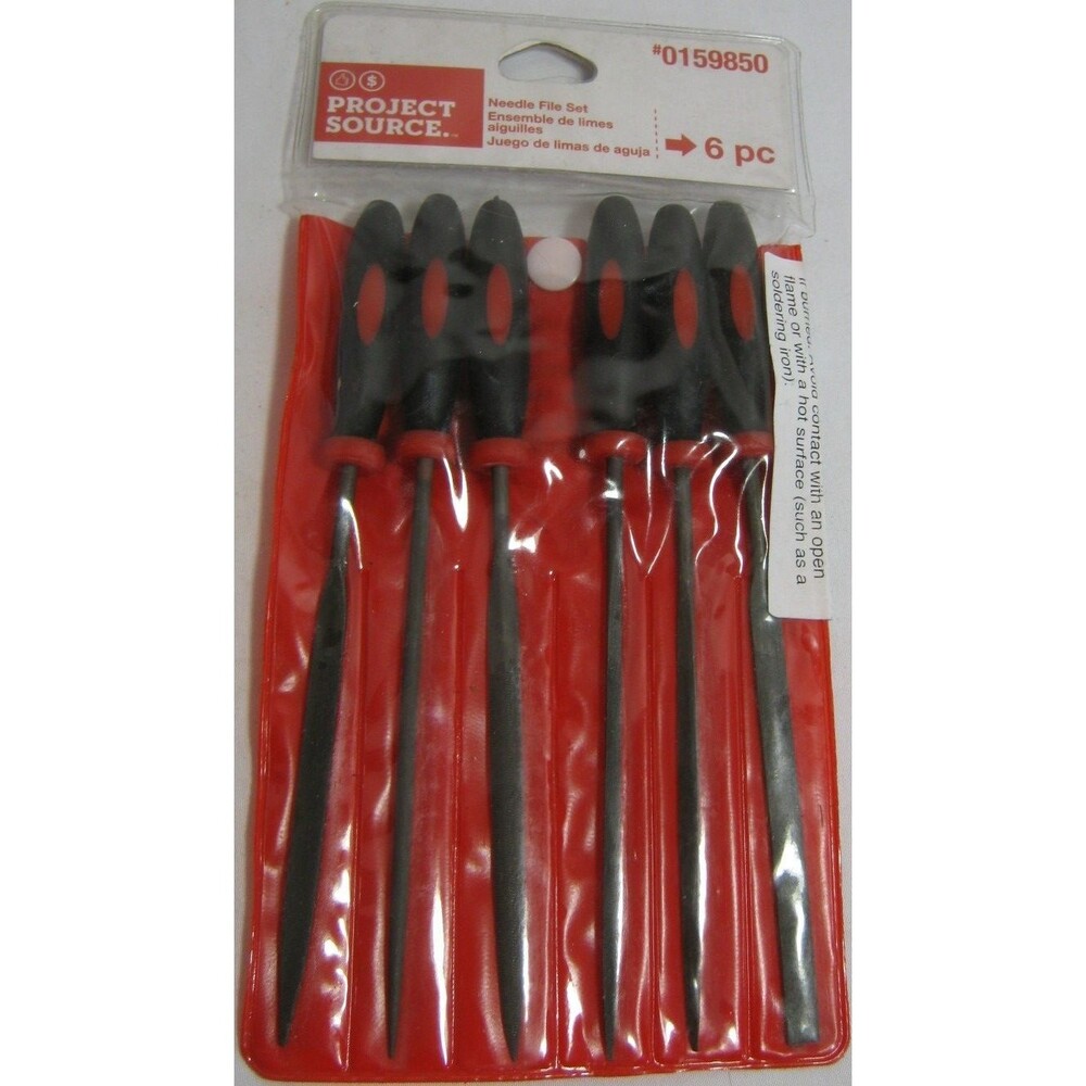 Hyper Tough Needle File Set 6 Assorted Files, 6-PIECENEEDLE FILE SET